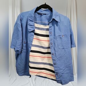 Ann Taylor Multicolor Striped Skirt